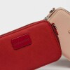 Mini bag New Penny en efecto cuero Rojo