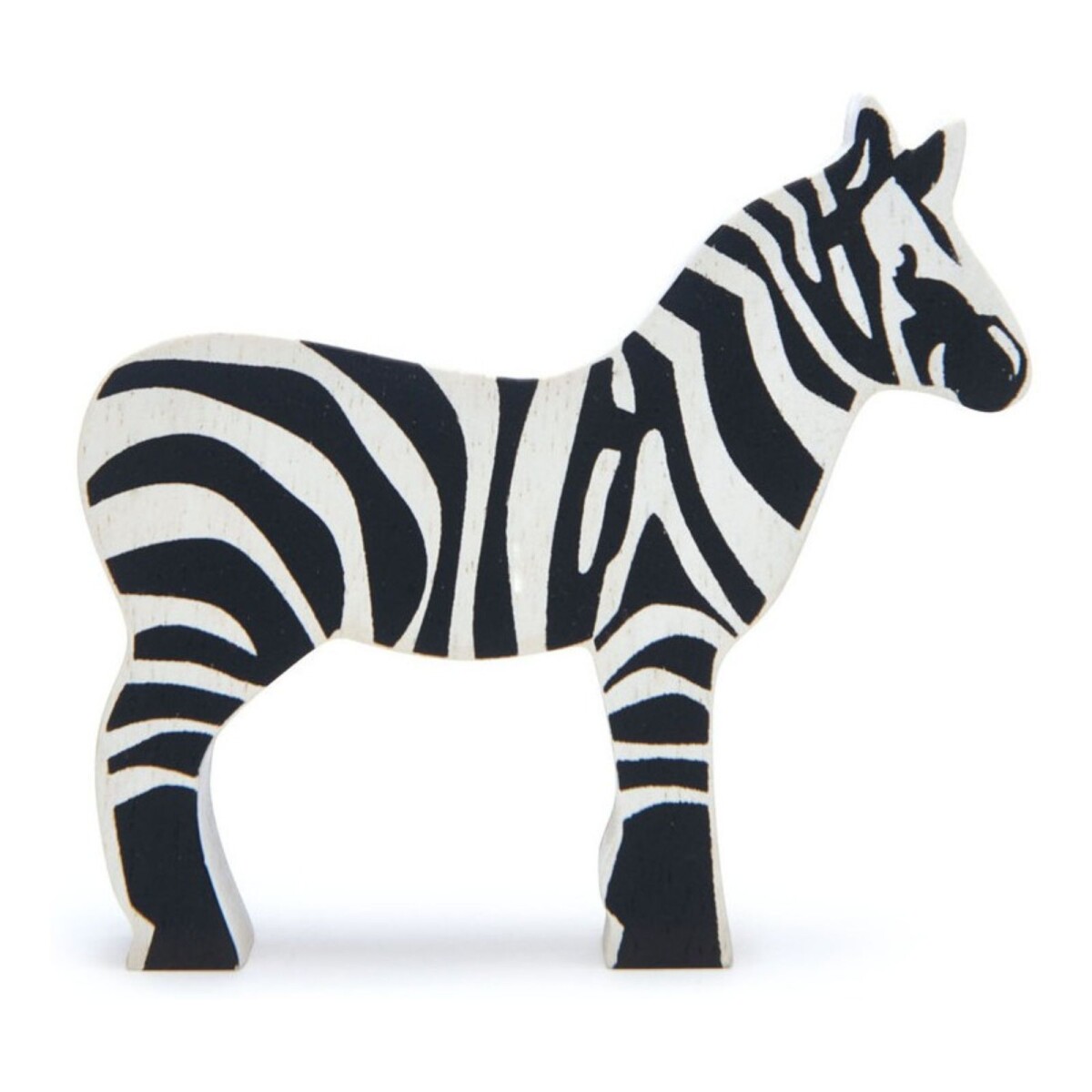 Tender Leaf Toys Cebra Animal Juguete De Madera Zebra Niños 