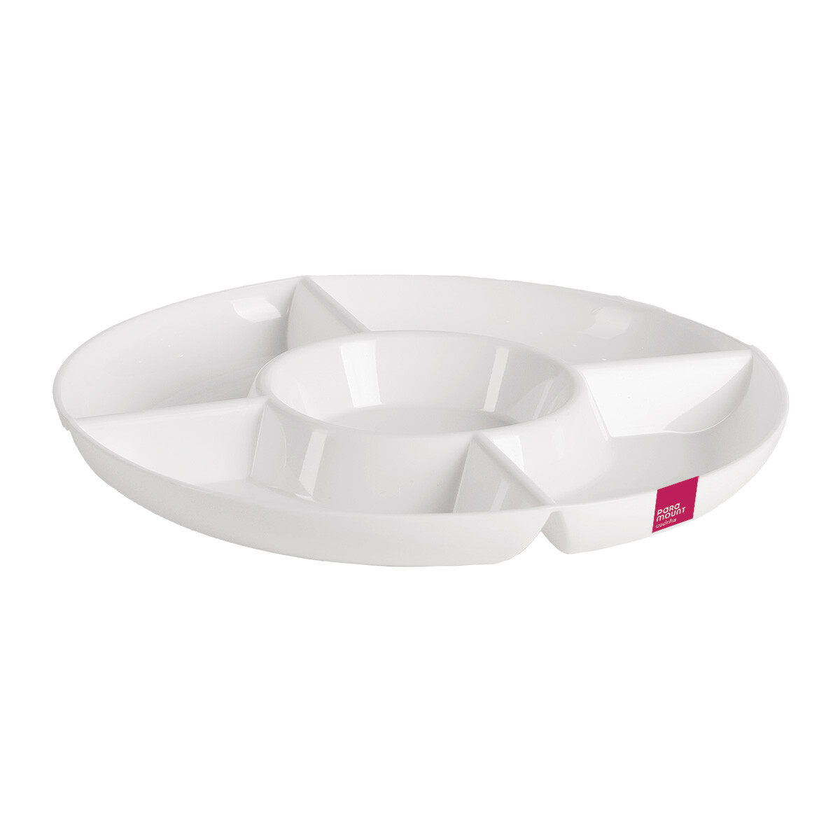 COPETINERO REDONDO CON 5 DIVISIONES LE CHEF BLANCO Ø 33 X 3 CM 
