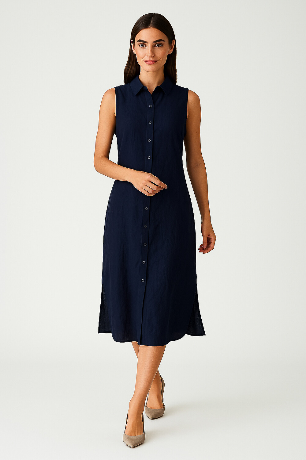 Vestido Vessia Azul Noche