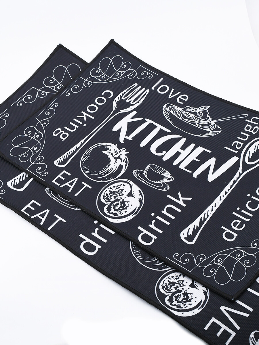 ALFOMBRA BLACK KITCHEN - NEGRO 
