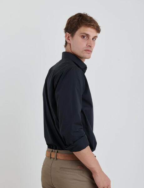 011683 CAMISA VESTIR HARRINGTON LABEL Negro