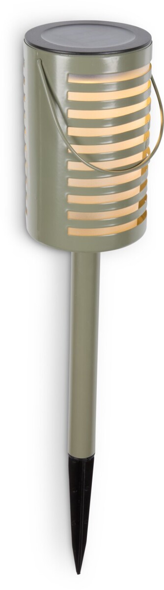 Lámpara solar HAVSULE Ø8xH39cm verde oliva 
