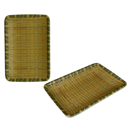 BANDEJA MELAMINA RECTANGULAR LINEA T/BAMBOO LABRADO 21.5X15X2.5CM F013-8.5 Q40 BANDEJA MELAMINA RECTANGULAR LINEA T/BAMBOO LABRADO 21.5X15X2.5CM F013-8.5 Q40