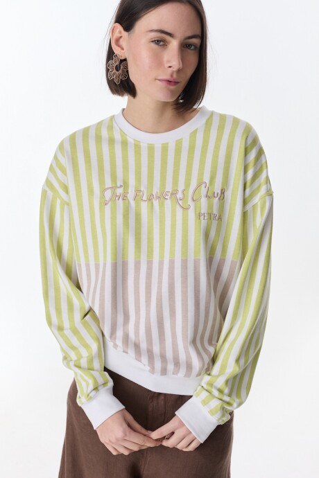 Buzo Club Beige/Verde