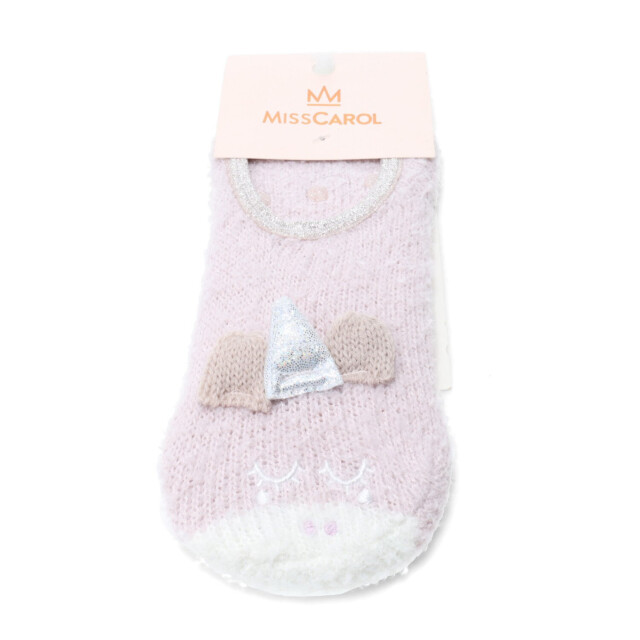 Medias de Mujer Miss Carol Media Chenille unicornio Rosa