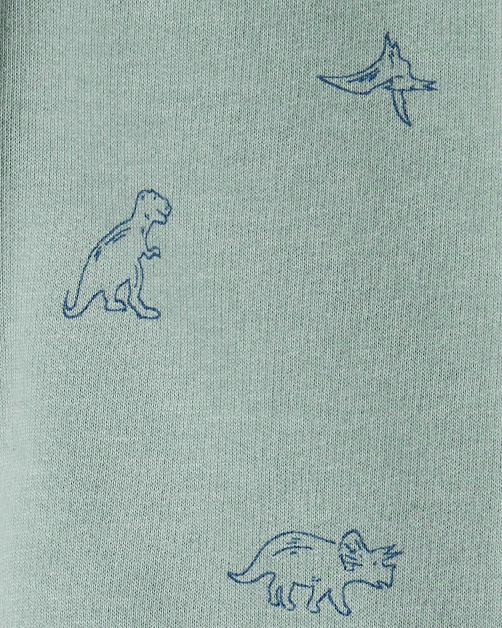 Set dos piezas de algodón, pantalón y canguro, diseño dinos Sin color