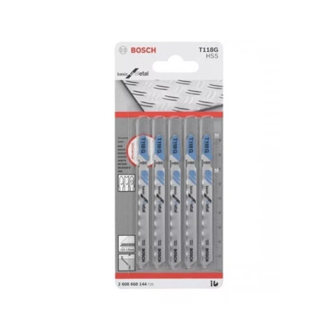 5 Hojas caladora para metal-aluminio fino BS3425