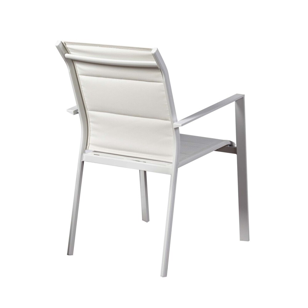 SILLA DE EXTERIOR ALUMINIO BLANCO PORTOFINO