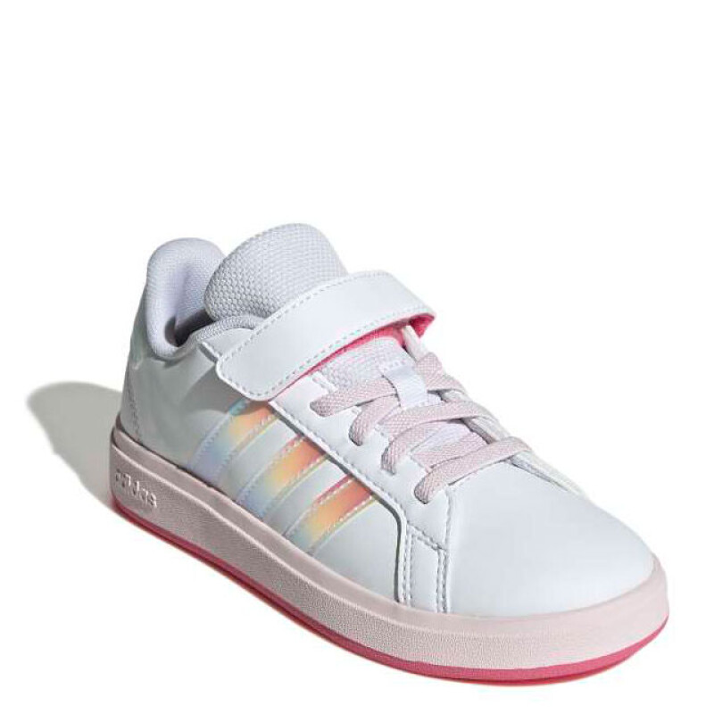 Championes Infantiles Adidas Grand Court 2.0 Blanco - Rosado