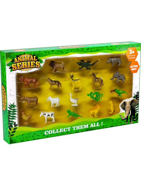 Set de animales de la selva 18 piezas Set de animales de la selva 18 piezas