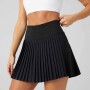 Falda Con Malla Hot Shot Pleated Skirt Classic Mini Mujer Black