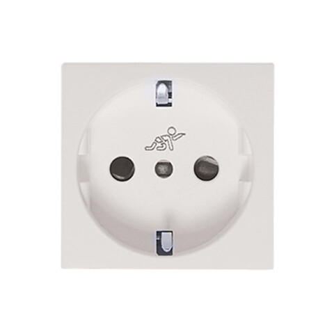 Módulo tomacorriente schuko 16A - Presta blanco C51206