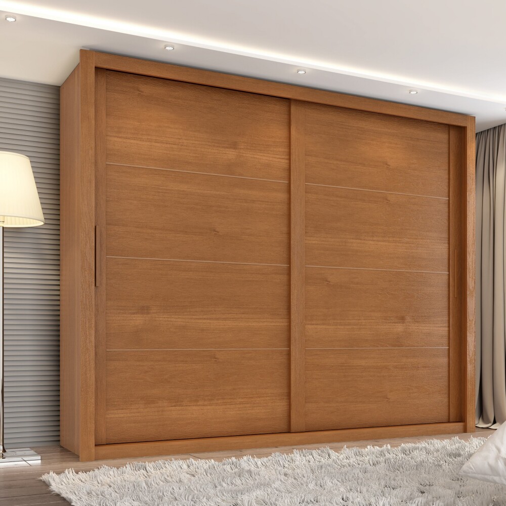 Ropero 2 Puertas Corredizas - Imperador Cinamomo