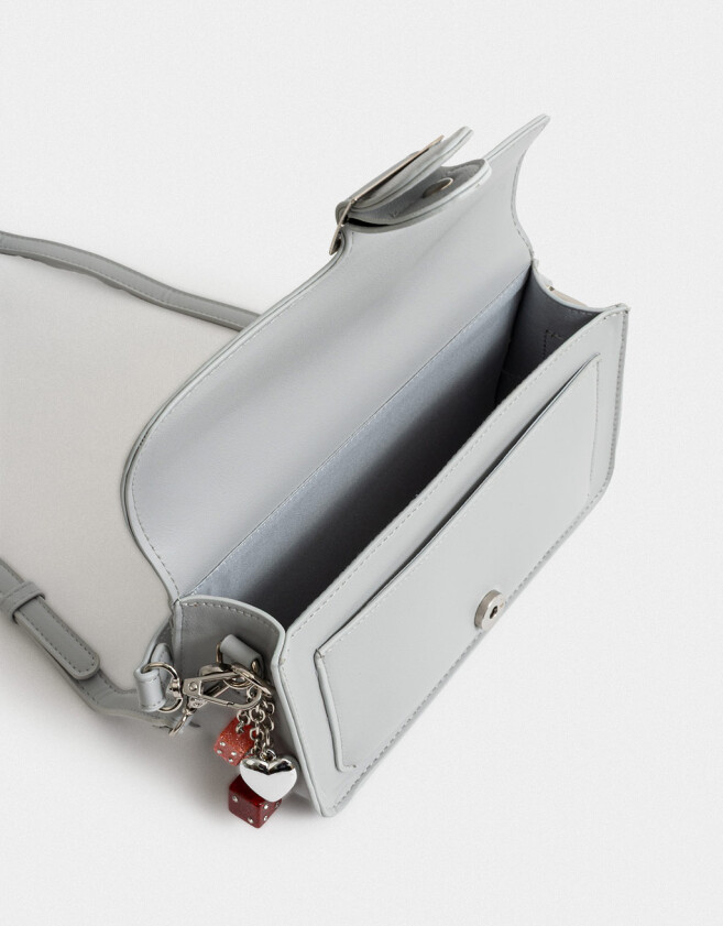 Bandoleras Bandolera Con Solapa - Gris Medio