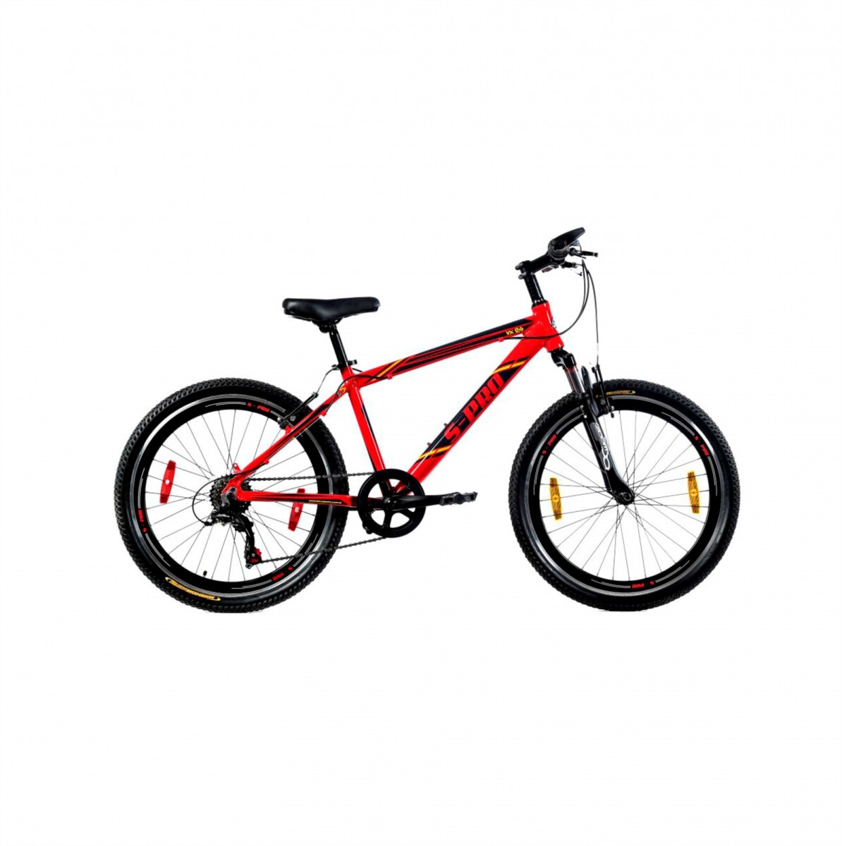 BICICLETA S-PRO VX ROD. 24 - ROJO/NEGRO 