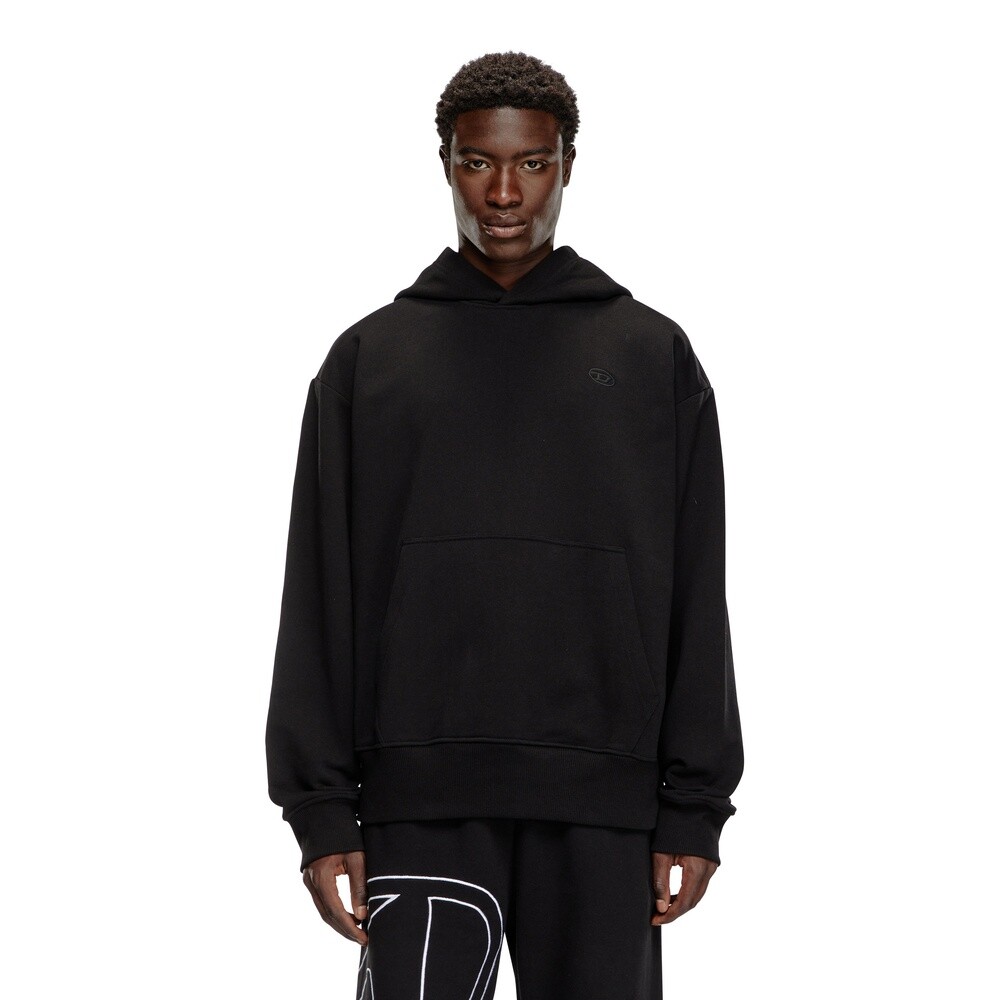 Polerones Urbano Para Hombre S-Macs-Hood-Megoval-D Sweat-Shirt Negro