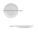 Plato llano 25cm Opalina BLANCO