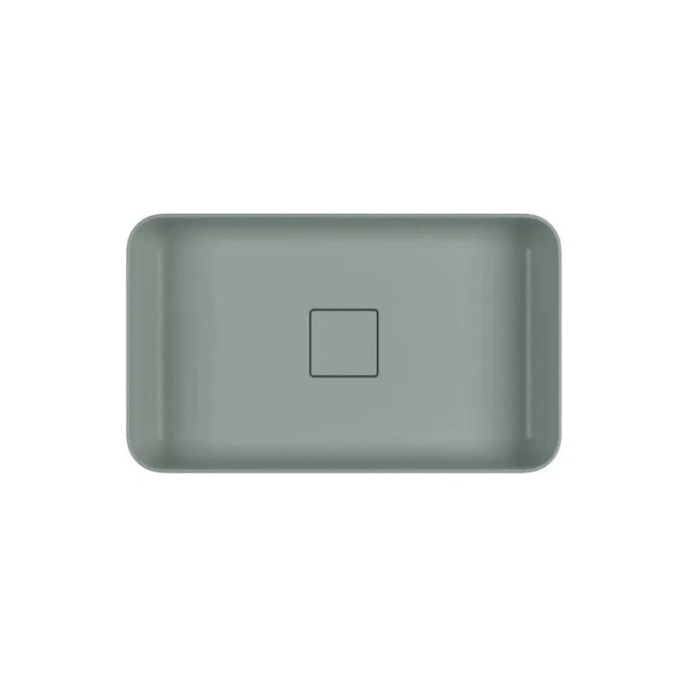 Bacha de apoyo rectangular 50x30 cm verde Pistacho Deca Bacha De Apoyo Rectangular 50x30 Cm Verde Pistacho Deca