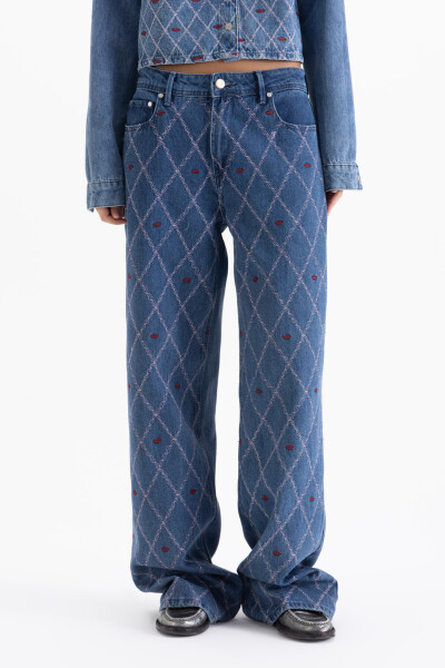 JEANS STRAIGHT KISS Azul