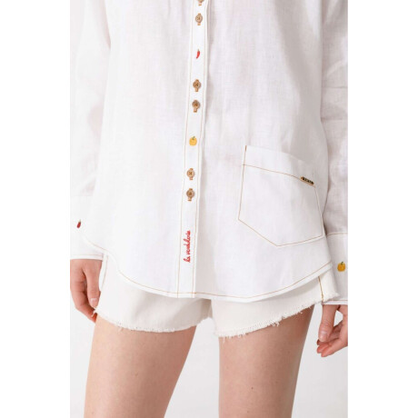 PRE VENTA CAMISA ONDA FRUIT Blanco