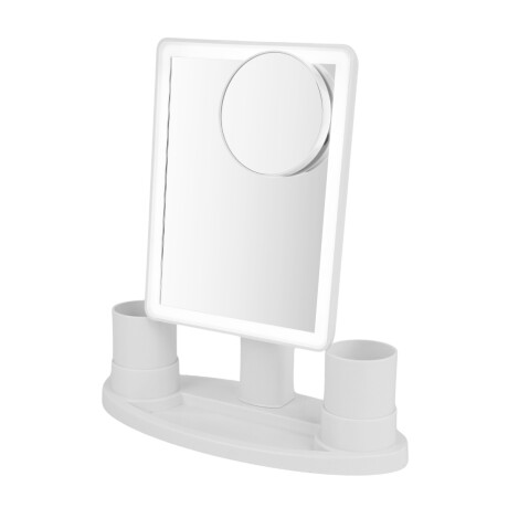 Espejo LED 2en1 con aumento x10 y organizador Espejo LED 2en1 con aumento x10 y organizador