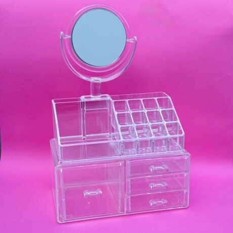 Organizador de Acrílico para Cosméticos Maquillaje con Espejo Organizador de Acrílico para Cosméticos Maquillaje con Espejo