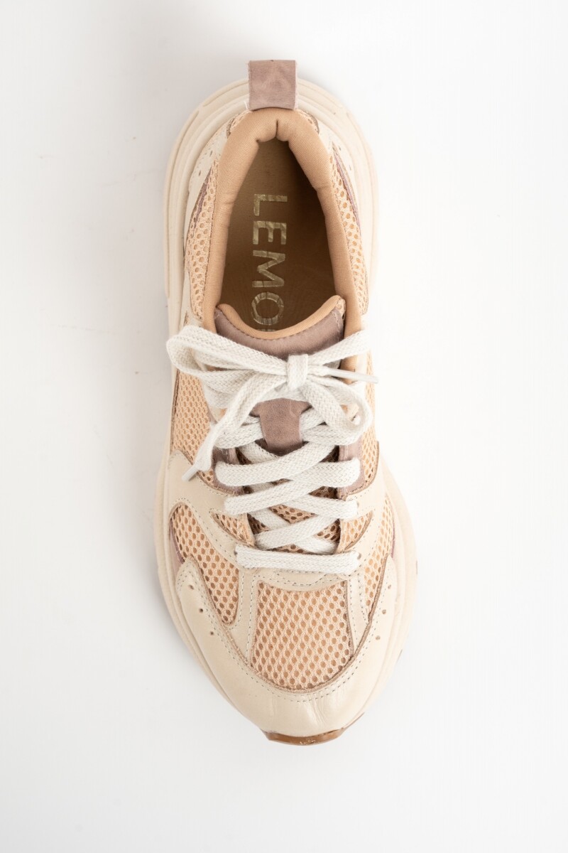 Zapatilla Combinada Rosa Viejo