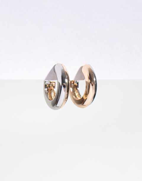 Aros Argollas Metal Argollas Chunky - Dorado
