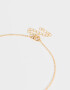 Collares Infantiles Con perlas Collar Infantil Moño Y Perlas - Dorado
