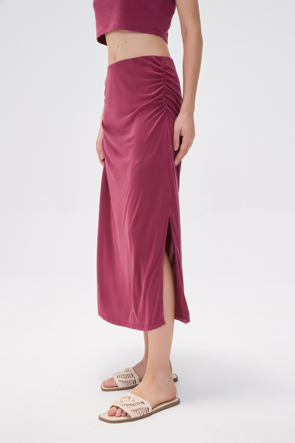 Falda Carien Bordeaux Claro