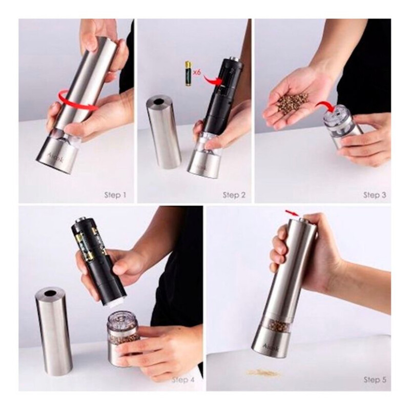 Salero y Pimentero Eléctrico Salero y Pimentero Eléctrico