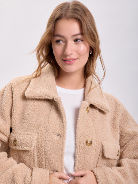 Sobrecamisa sherpa Marrón