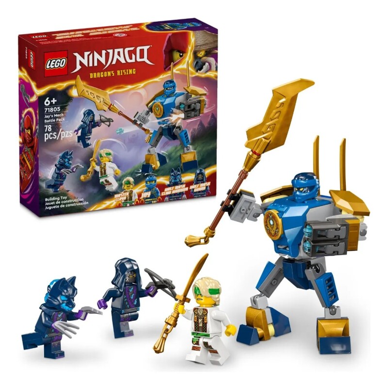 Lego Ninjago 71805 Pack De Combate: Mech De Jay 78 Piezas Lego Ninjago 71805 Pack De Combate: Mech De Jay 78 Piezas