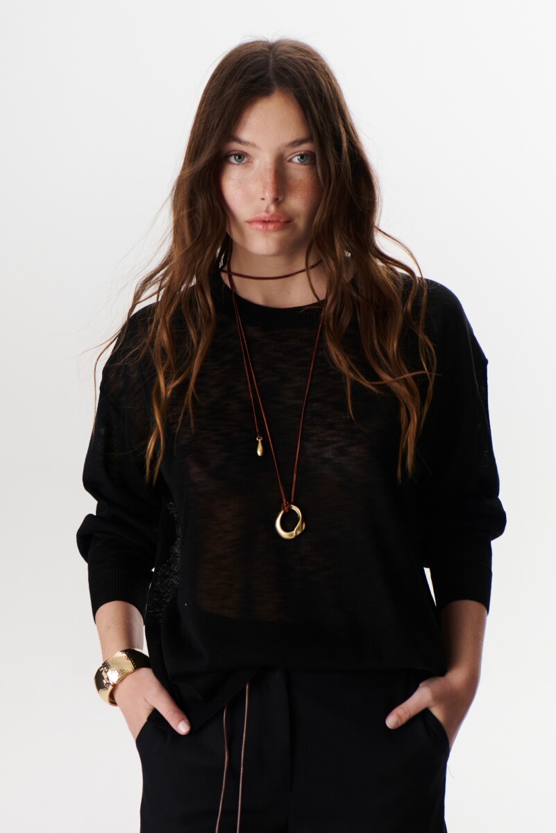 SWEATER ATAR - NEGRO 