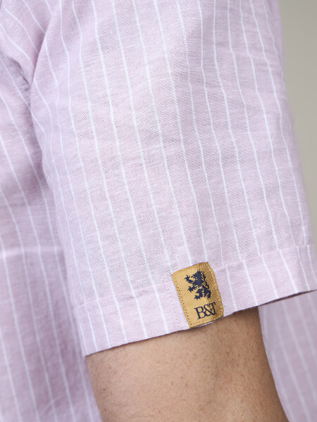 SHIRT ALYA 4.0 RAYAS ROSA BLANCO