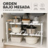 Organizador Estante Bajo Mesada Cocina 2 Niveles Calidad Organizador Estante Bajo Mesada Cocina 2 Niveles Calidad