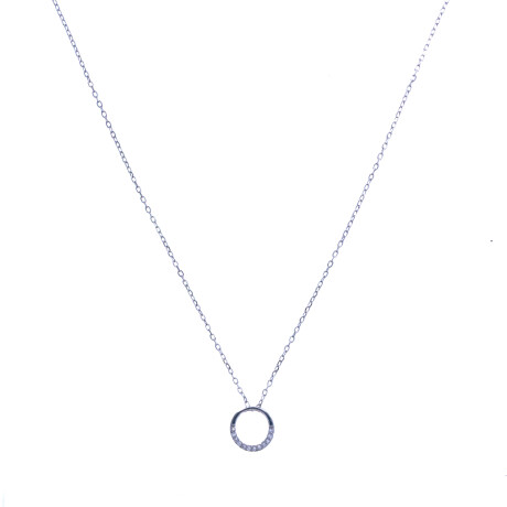 Cadena y dije de Plata 925 rodinada con circonia. Cadena y dije de Plata 925 rodinada con circonia.