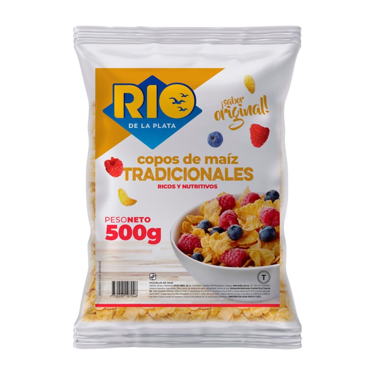 CEREAL RIO DE LA PLATA 500G COPO MAIZ CLASICO 