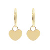 Aros de oro amarillo 18k. con corazones Aros de oro amarillo 18k. con corazones