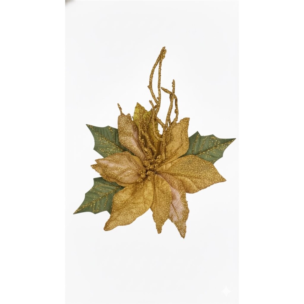 ESTRELLA FEDERAL C/RAMITAS  ORO 12 CM. 