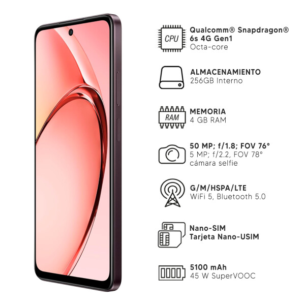 Oppo A40 4/256 Gb 4g ROJO