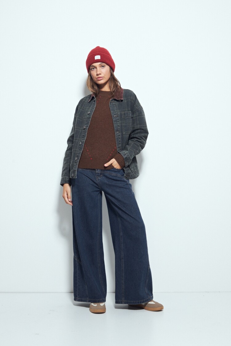 SWEATER CREW Chocolate