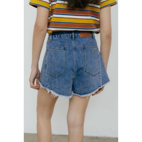 Short Wide Azul Claro