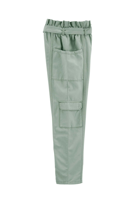 Pantalón cargo de algodón Ecovero, verde Sin color