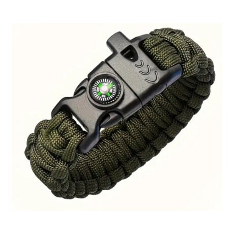 Pulsera de supervivencia 3 en 1 Verde