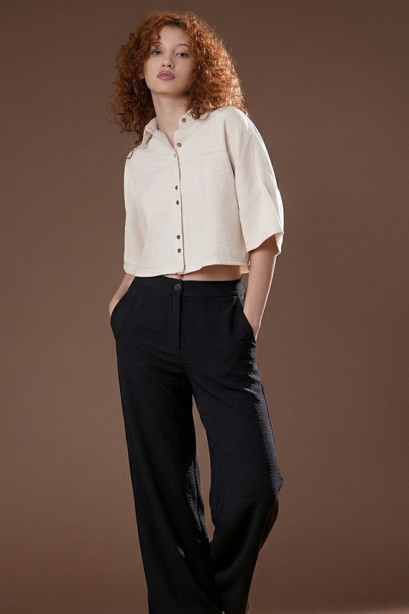 Pantalón Wide. Negro