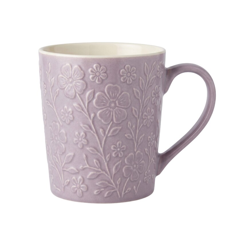 TAZA CERAMICA LILA Unica