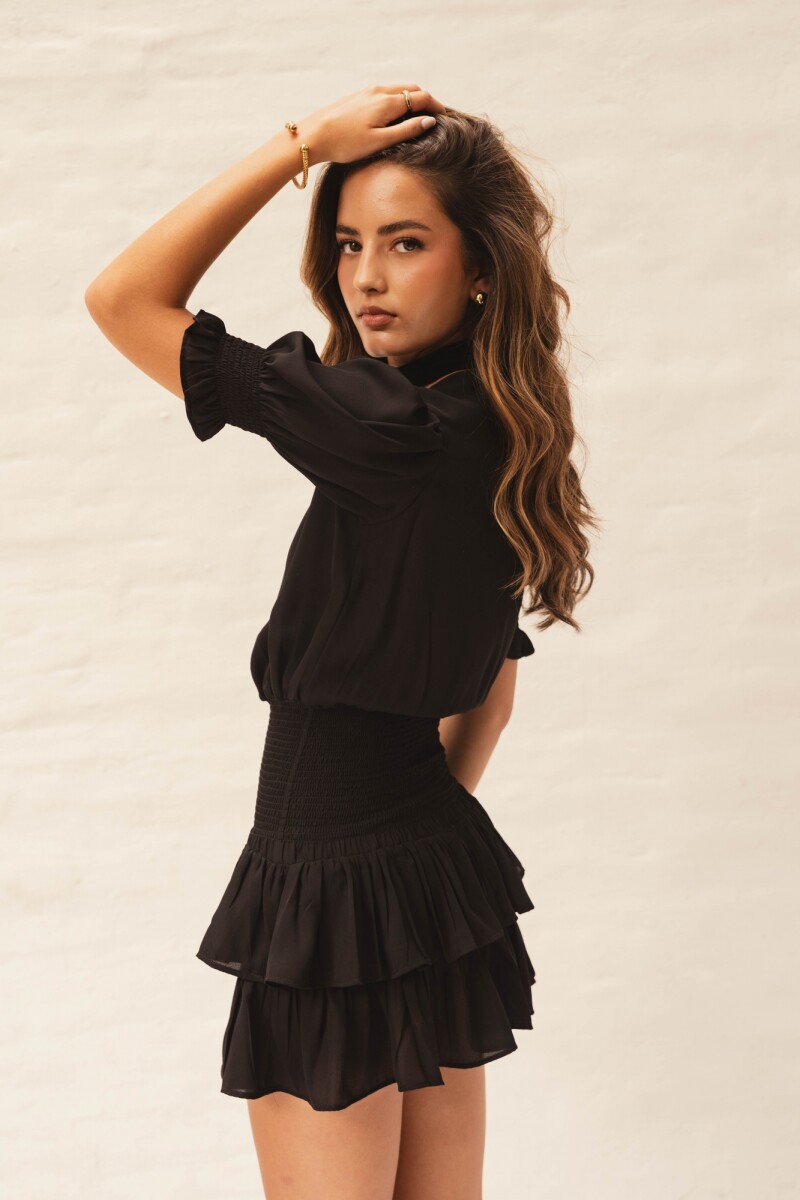 VESTIDO MAGNOLIA MINI NOIR VESTIDO MAGNOLIA MINI NOIR