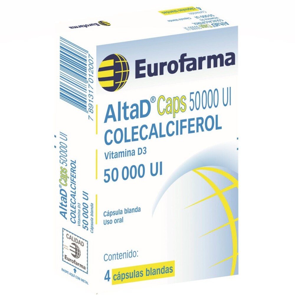 ALTA D 50000 UI CJ X 4 CAPS. BLANDAS única